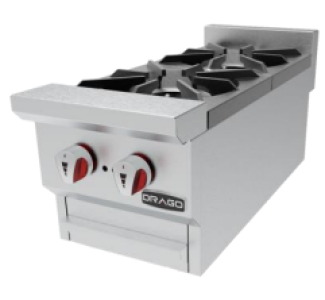 CG20 PARRILLA DE 2 QUEMADORES, DRAGO